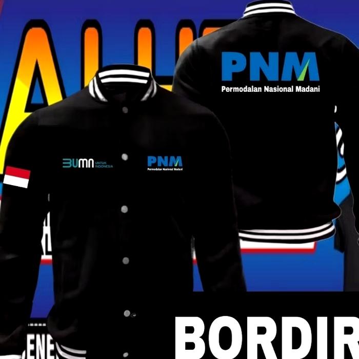 jaket bordir PNM jaket varsity PNM jaket baseball PNM jaket BUMN PNM jaket varsity BUMN PNM jaket ba