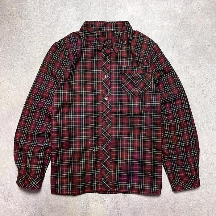 Kemeja Flanel Wool Wanita Three Flora Size L Second