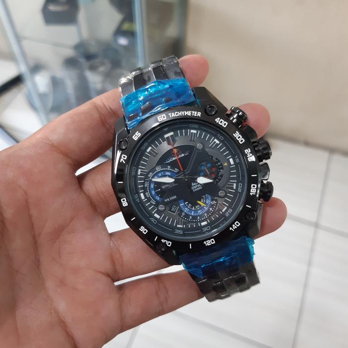 Jam Tangan Cowok Edifice Casio EF 550 RBSP hitam premium