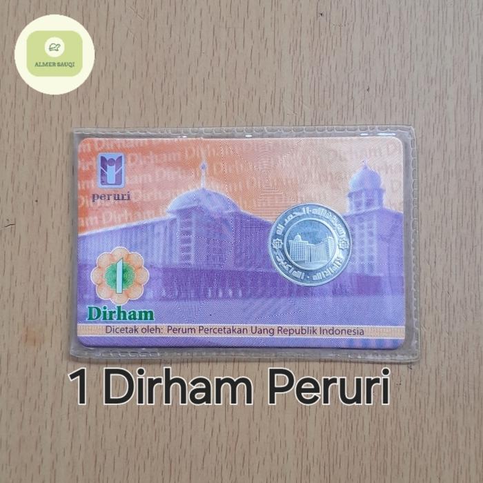 Dirham Peruri Langka Fine Silver perak murni 99,99% dirham langka bukan antam dinar