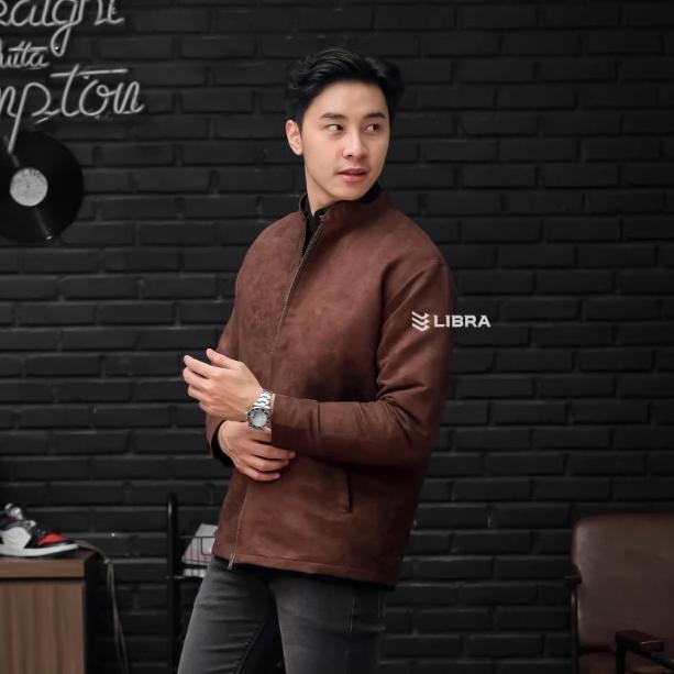 Libra Jaket Nato Pria Coklat Jaket Cowok Keren Viral Jaket Pria Terbaru Kekinian Viral Jaket Pria Di