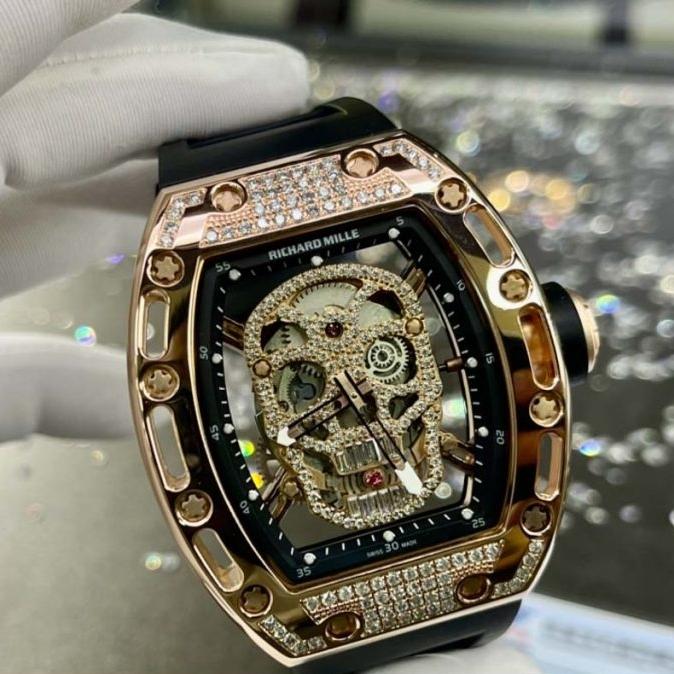 Jam Tangan Rm052 Tourbillon Skull Tourbillon Fullset