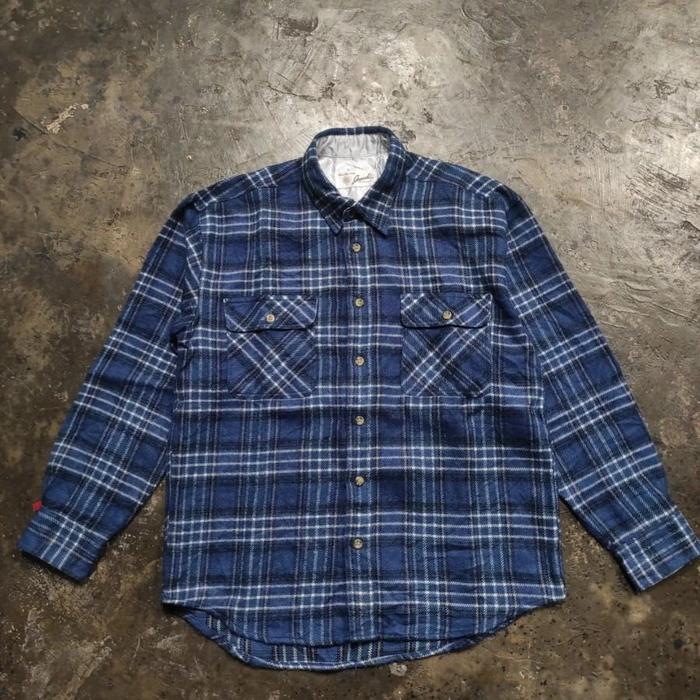 Kemeja Flannel / Flanel Veterano by Blouse Casual Speciality size M | Classic Retro Rugged Style Arm