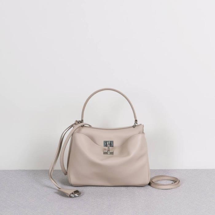 bag Bal tas Rodeo Mini Handbag in Almond Smooth Calfskin SHW