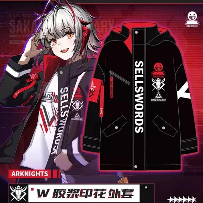 JAKET PARKA SNIPER BABEL W ARKNIGHT ANIME AMIYA ARKNIGHT