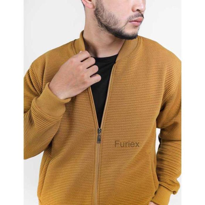FRX - JAKET BOMBER POLOS MOTIF GARIS | JAKET CASSUAL OTTOMANT SIMPLE | JAKET MANTEL PROA WANITA S - 
