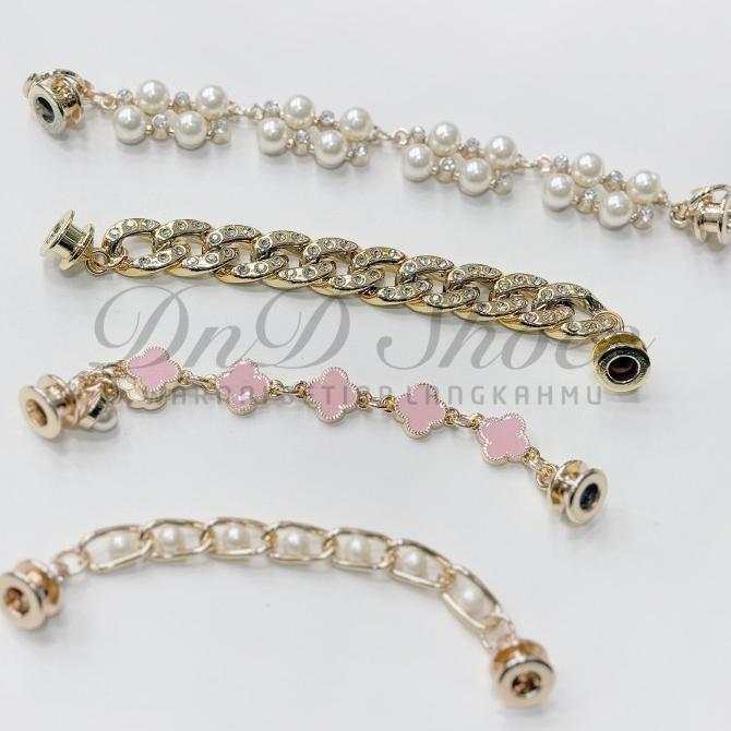 Jibbitz Charms Mewah Aksesoris Pin Sandal Crocs - Rantai Ready Temurah Terlaris