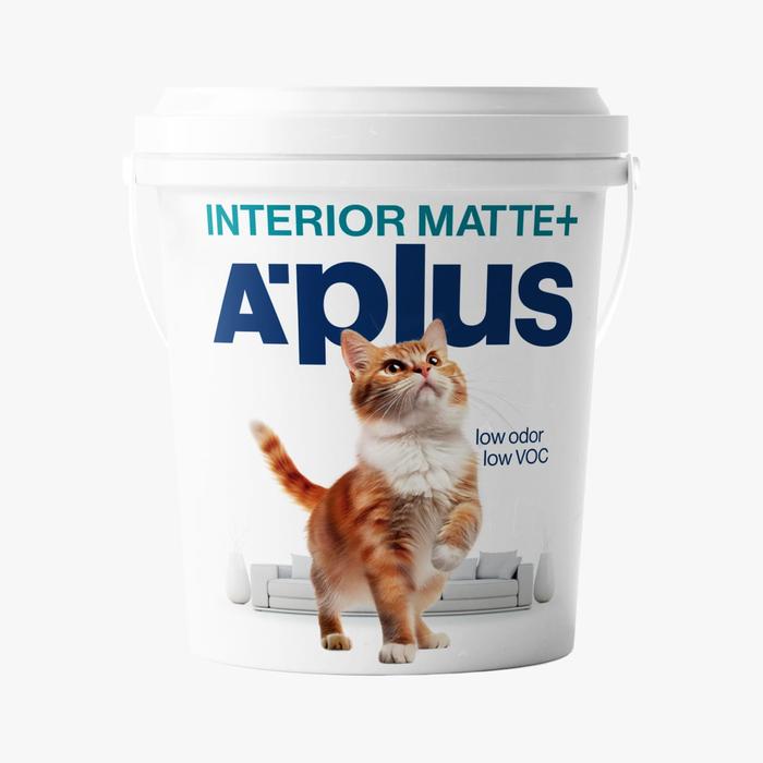 Cat Aplus Paint Matte 5kg - cat plafon gypsum grc dinding