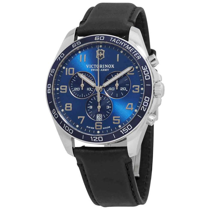 jam tangan Victorinox Chronograph Quartz Blue Dial Watch 241929