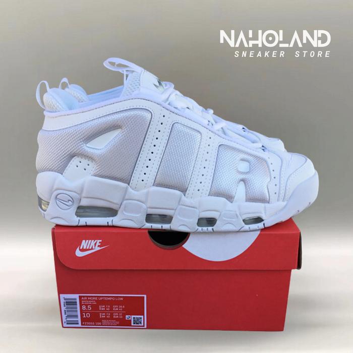 Air More Uptempo Low Triple White FZ3055-100 (Size 36-47.5)