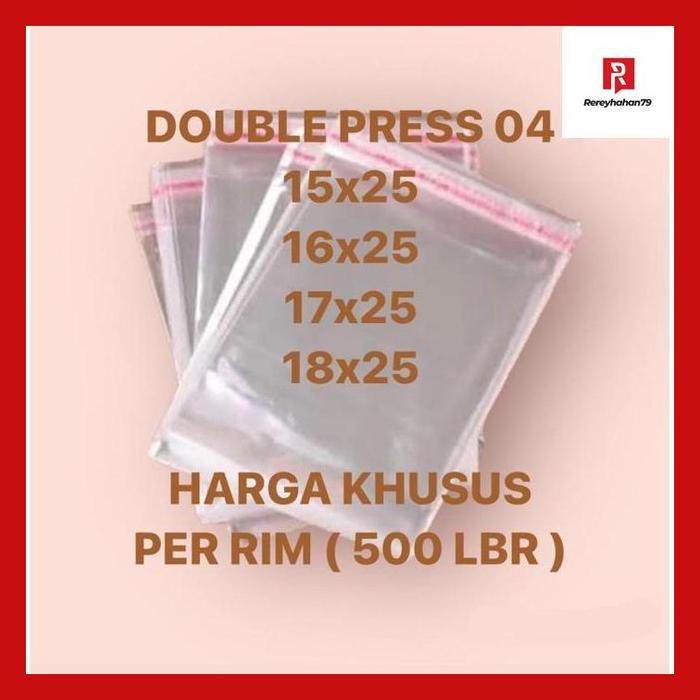 rerey_ 500 pcs | 1 rim plastik opp seal 04 kerudung krudung scarf hijab 15x25 16x25 18x25