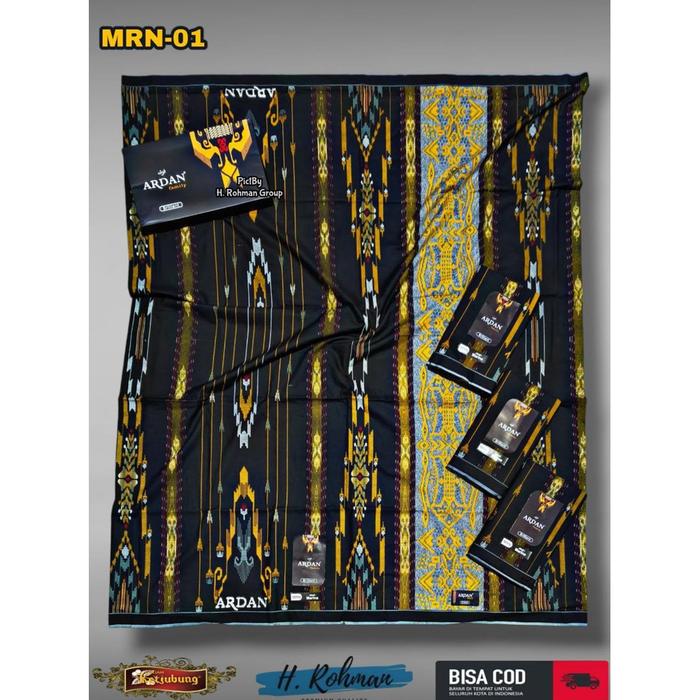 Terlaris Promo Sarung Ardan Motif Songket Gunung Printing Jaguar SGE Merses Kombinasi