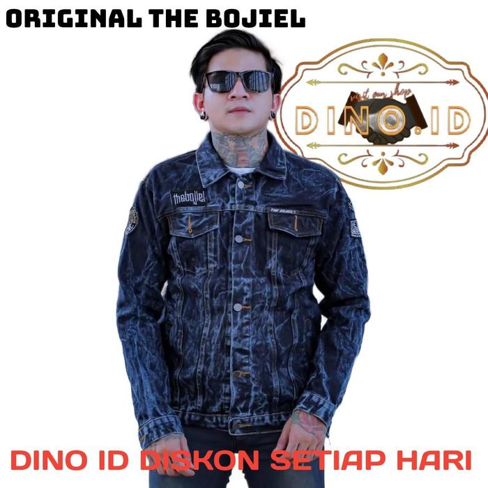 D,I-Jaket Jeans Denim Sandwash Border Terbaru / Jaket Jeans Sandwash The Bojiel / Jaket Jeans Bahan 