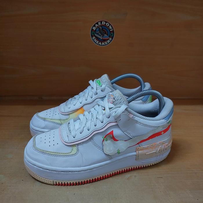 Sepatu Second Original Nike AF1 Shadow White Size 37,5