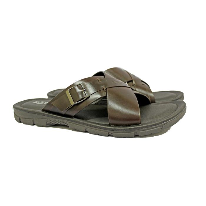 Rohde Men 6812 Sandal Pria Warna Coffee Dan Brown Original Kulit Asli