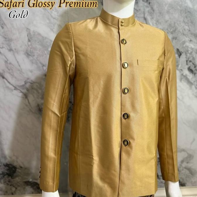 SEDIA Baju Safari Glossy Premium Pakaian Adat Bali