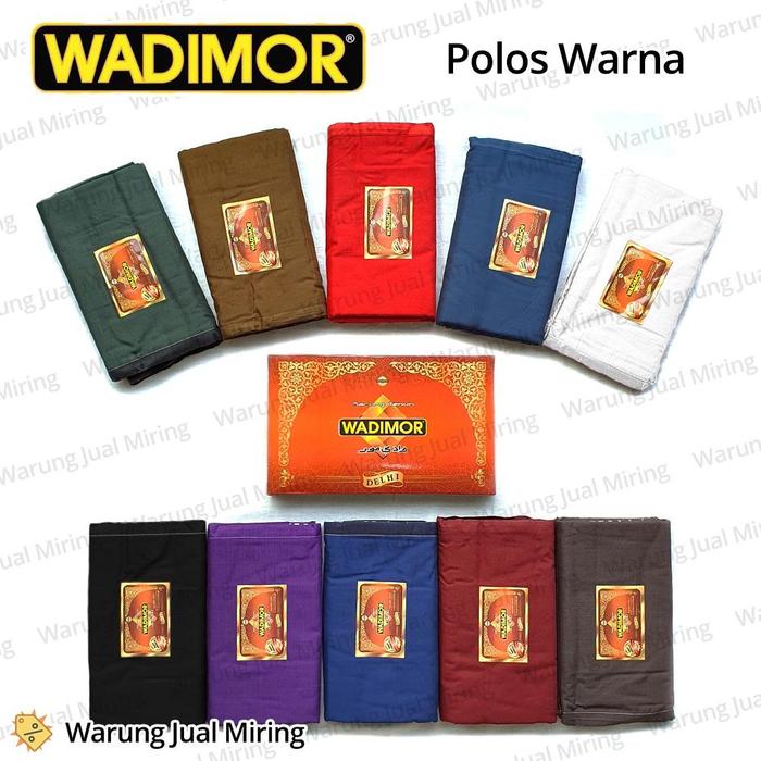 TERLARIS Sarung WADIMOR Polos Warna Tumpal Salur Garis Kain Tenun Dewasa Pria Cowok Sholat Santri Mu