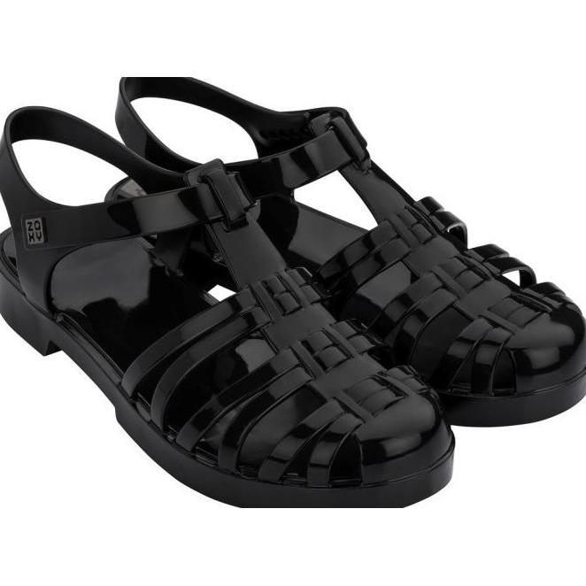 Back Sepatu Sandal Wanita Zaxy Be Yourself Ad Black Ready Temurah Terlaris