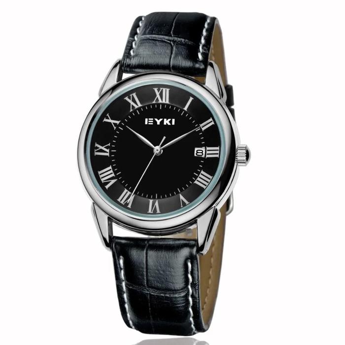 EYKI Brand Couple Watches Women Calendar Big Dial Quartz Watch Me