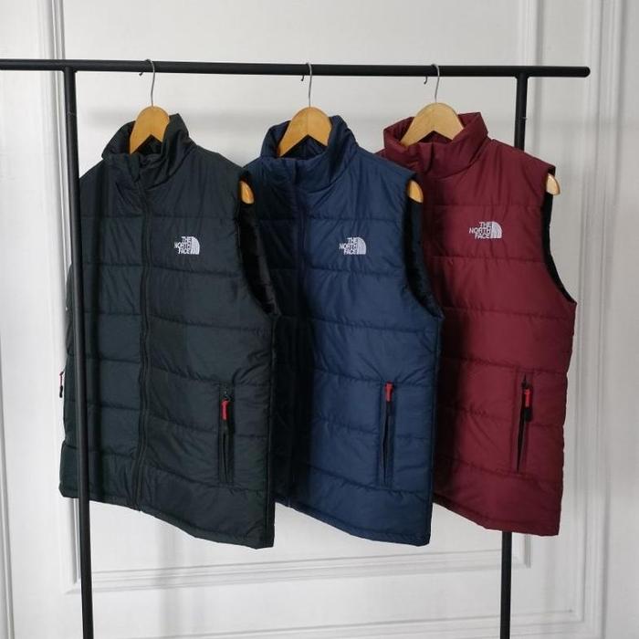 Vest The North Face,Vest Rompi Dakron,Vest Rompi Logo Bordir TNF.