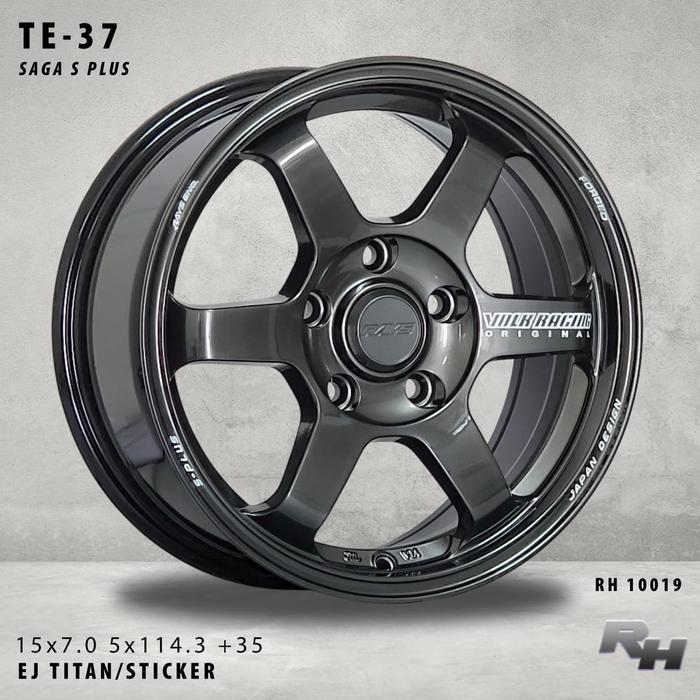 TE37 SAGA S-PLUS/RH-10019 EJ TITAN H5 VELG JF LUXURY R15