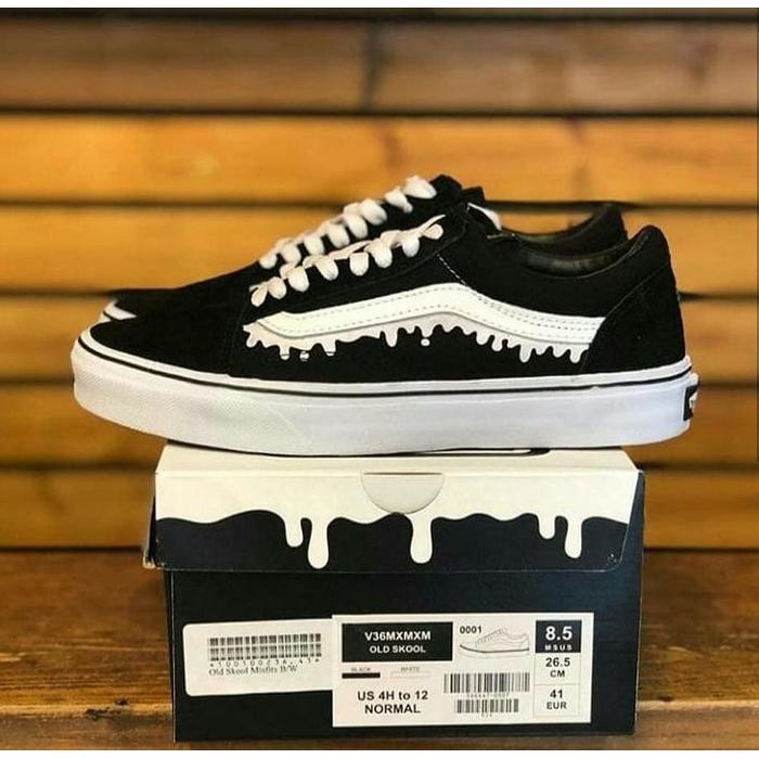 [ BEST ] SUPER BIG PROMO SEPATU SKATEBOARD SNEAKERS VANS08 Motif Lumer OLD SKOOL PRIA WANITA POX 30 