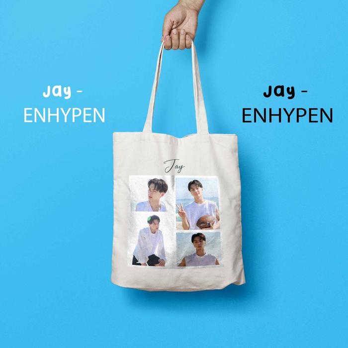 [PAKET SET] [JAY] I TOTEBAG ENHYPEN MURAH I TAS KOREA STYLE I TAS ENHYPEN FANMADE FANKIT I TOTEBAG C