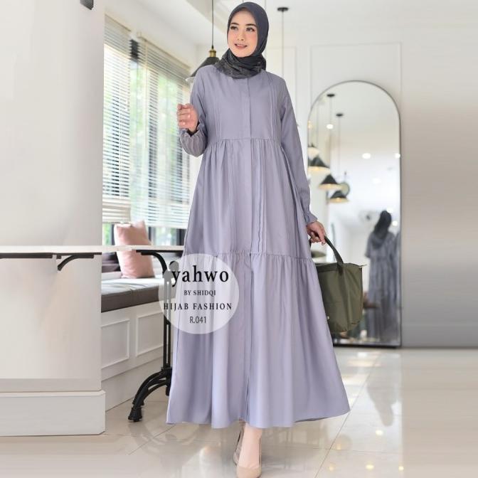 DRESS LEBARAN TERBARU 2024/GAMIS SUSUN REMPEL BAHAN KATUN TOYOBO/BISA