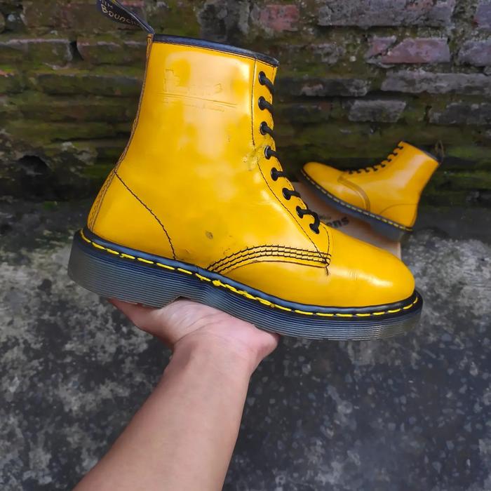 dr. martens 1460 Yellow Smooth MIE