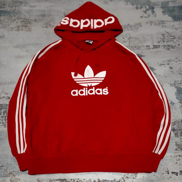 Hoodie Adidas bunga ringer tee by descente