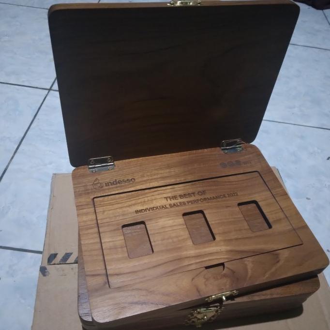 box premium logam antam- box kayu logam mulia set 3pcs