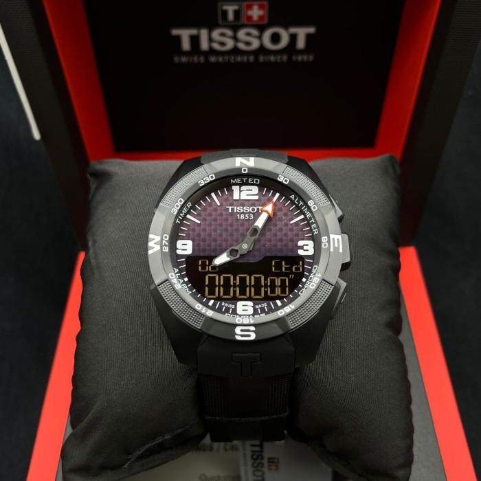 jam tangan tissot  T091.420.47.057.01  T-Touch Expert Solar Black Dial Men's Watch  T0914204705701