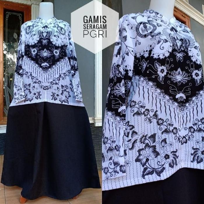 TERLARIS GAMIS SERAGAM PGRI PNS - baju kerja kantoran - gamis kerja - seragam kerja - seragam dinas
