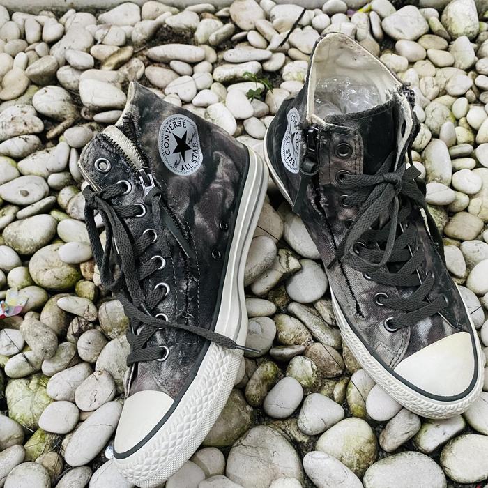Converse Double Side Zipper Grey Tiedye