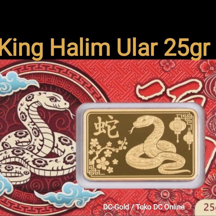 Logam Mulia King Halim Shio Ular Snake Shio Naga Dragon 25/50 gr