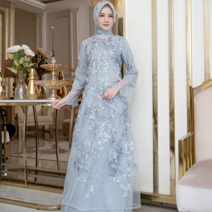 LYF OFFICIAL - NAYSHA DRESS - A LINE - GAUN - PANJANG - RESEPSI LAMARAN PREWED LEBARAN BUKBER - WANI