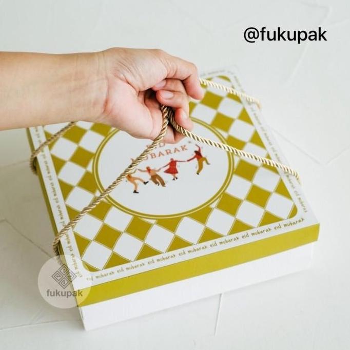 Box Idul Fitri 22X22 (10Pcs) Dus Kue Lebaran Cake Pudding Roti Kuker Bestseller