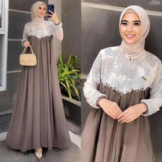 Kifara Dress Wanita Gamis Lebaran 2024 Gamis Kekinian Gamis Wanita
