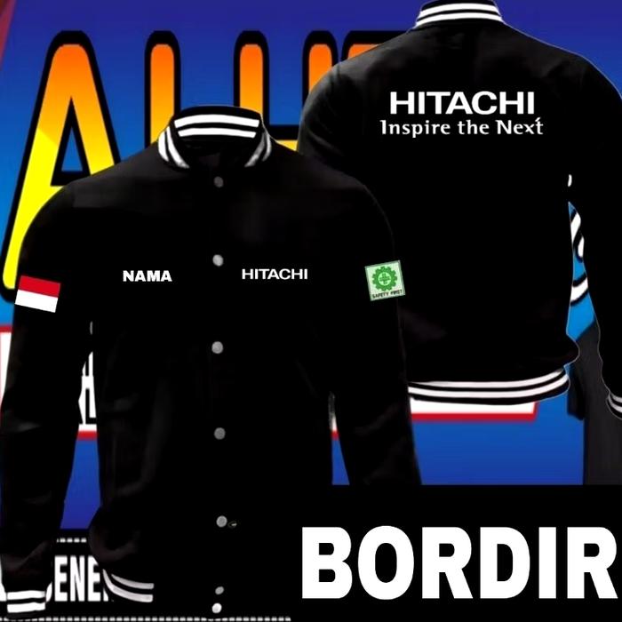 Jaket bordir Hitachi jaket varsity Hitachi jaket Hitachi jaket baseball Hitachi jaket kerja Hitachi 