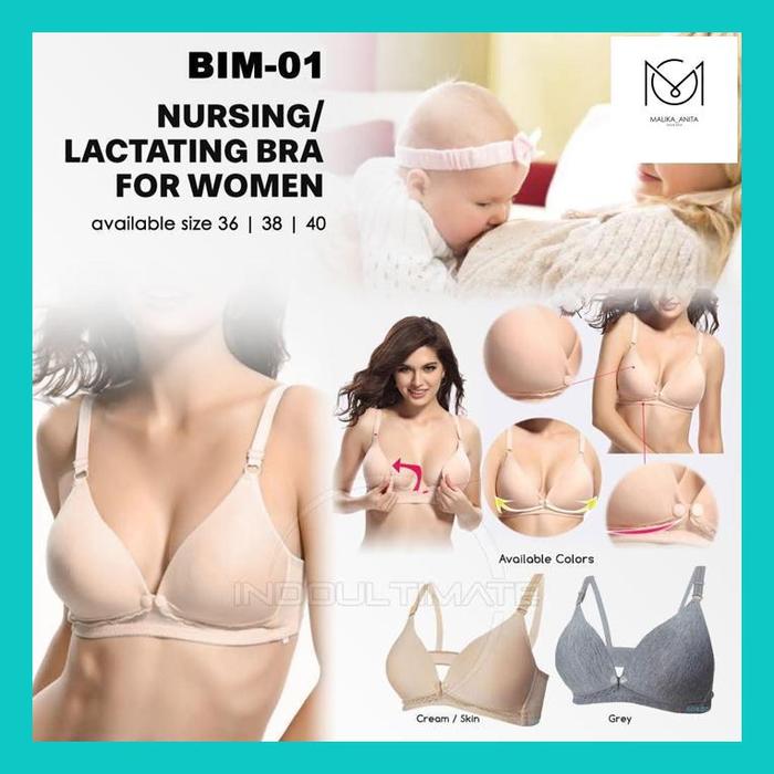 mlk_ bra bh ibu menyusui busa modern nyaman tanpa kawat bim-01 maternity nursing bra ibu hamil busui