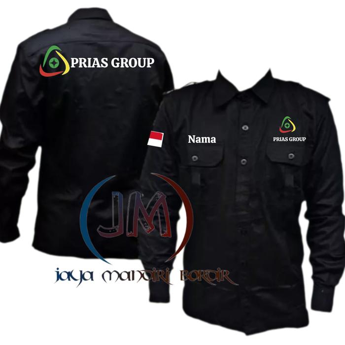 KEMEJA PRIAS GRUP BORDIR || SERAGAM PRIAS GRUP BORDIR