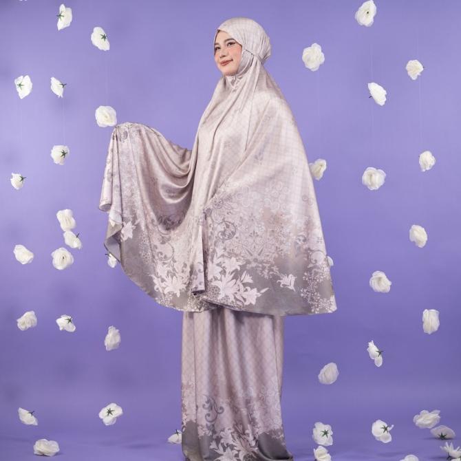 Zianisa - Mukena Dewasa Premium Silk Adera Series Allsize #Gratisongkir