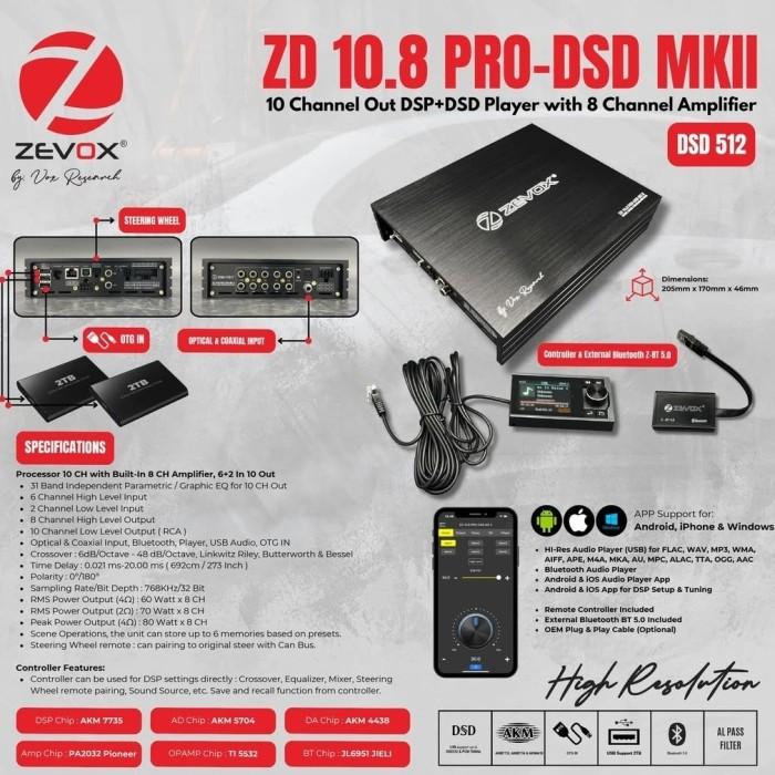 zevox ZD 10.8 PRO MK2 DSD DSP+DSD player amplifier new