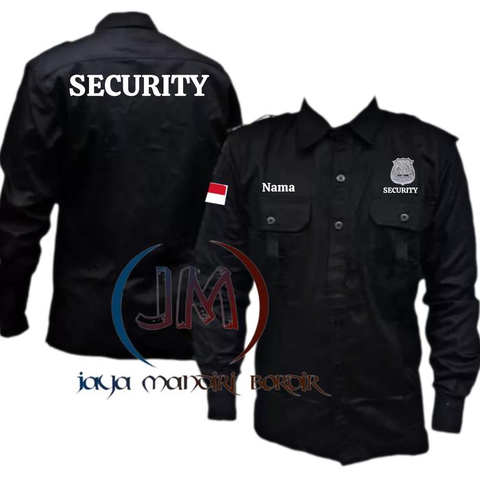 KEMEJA SECURITY BORDIR || SERAGAM SECURITY BORDIR || KEMEJA SATPAM BORDIR