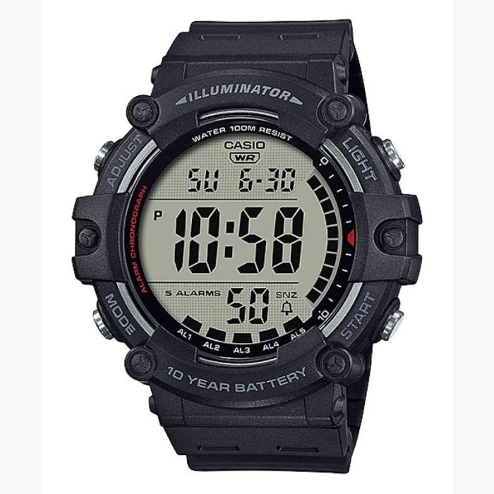 Jam Tangan Digital Casio AE-1500WH-8B2 Pria Resin 54.4mm Abu-abu