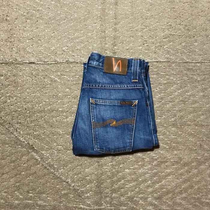 Celana jeans NUDIE Average JOE org perfect Blue ORIGINAL Second IMPORT