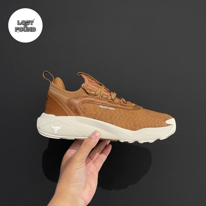 UNDER ARMOUR PROJECT ROCK 7 LUXE BROWN TRAINING SHOES