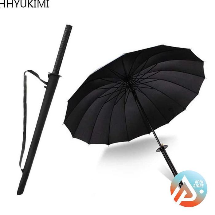 READY APEN Payung Unik Bentuk Pedang Katana Samurai Jepang 24 Bone 105cm Anti UV - B062