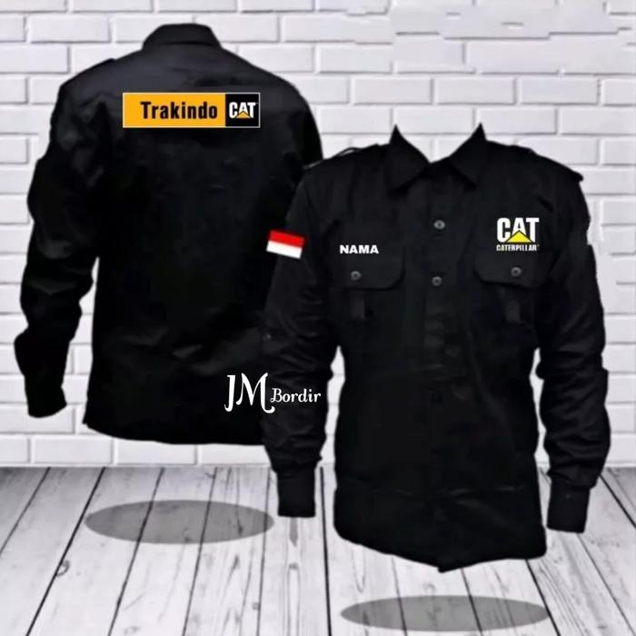 KEMEJA TRAKINDO BORDIR || SERAGAM TRAKINDO CAT BORDIR