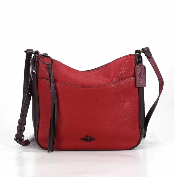 Tas Coach 38696 Chaise Crossbody Colorblock Red Multi 100% Authentic Original